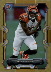 2015 Bowman Rainbow Gold #V24 A.J. Green /75 – FB
