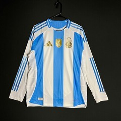 Adidas AFA Argentina Home Men&rsquo;s Size L Official Soccer Jersey Top White #210