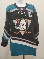 New Anaheim DUCKS Ryan Getzlaf Mens Adidas Jersey Black Size (42) XXS $225