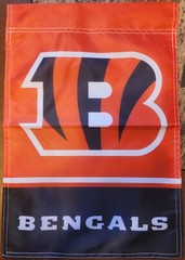 Cincinnati Bengals 12 X 18 Inches Double Sided NFL Football Garden Flag