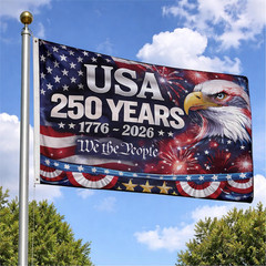 250 3Ft x 5Ft(USA 250th Anniversary), Multicolor(USA Anniversary)