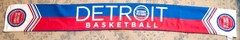 Detroit Pistons Basketball 54” Scarf Red, Blue and White