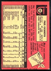 1969 Topps #486a Paul Casanova : last name in white