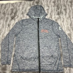 Gonzaga Bulldogs Jacket Mens Large Gray Performance Hooded Full Zip Under Armour