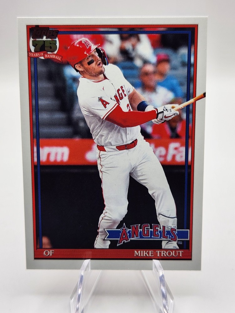 2025 Topps #T91-1 Mike Trout 1990 Topps Baseball 35th Anniversary