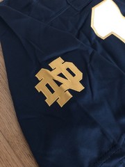 CJ Carr Notre Dame Fighting Irish NCAA 2026 Football Jersey navy blue men&rsquo;s size