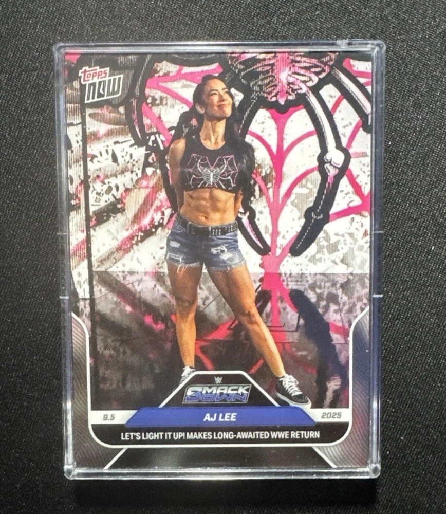 2025 Topps Now WWE #92 AJ Lee SmackDown In Hand Ships Now!
