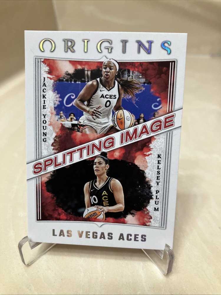 2023 Panini Origins WNBA Splitting Image Jackie Young Kelsey Plum (RC) #8