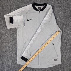 Nike AS Roma Anthem Jacket Mens Large 920062-014 Wolf Gray Platinum Black Soccer