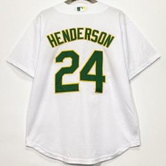 Rickey Henderson Baseball Jersey, #24, Stitched, White, S/M/L/XL/2XL/3XL