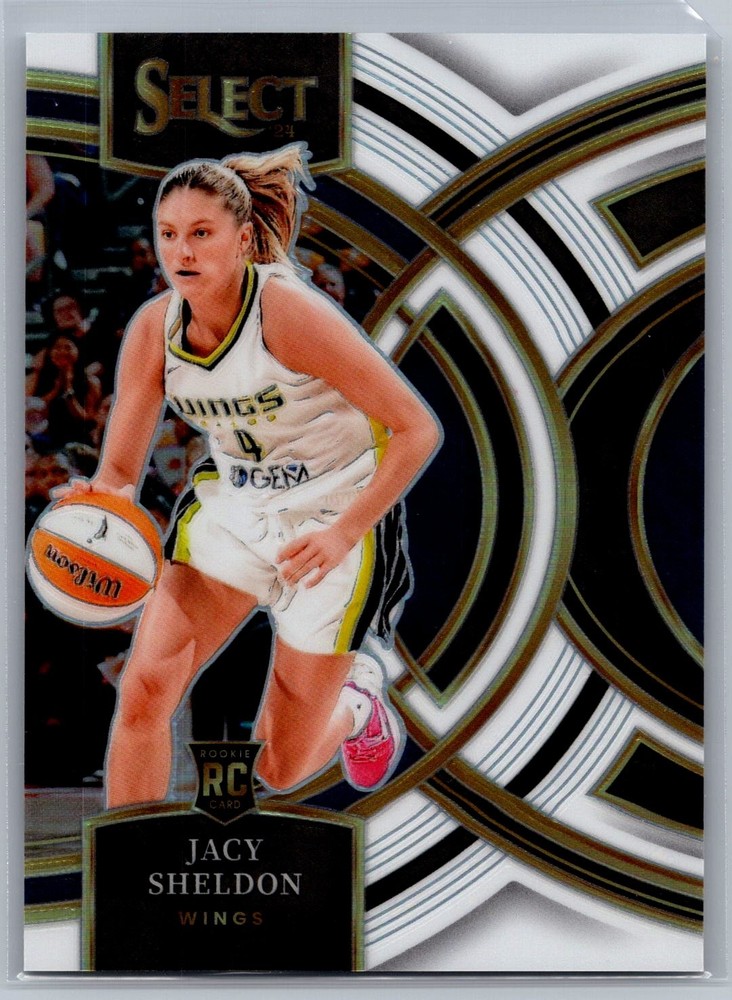 2024 Panini Select WNBA JACY SHELDON White Prizm Premier RC #134 /99 Wings Sky