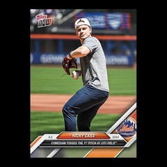 2024 Topps Now #150 Nicky Cass Comedian Tosses 1st Pitch