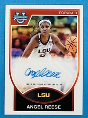 QTY AVL #/99! Angel Reese Auto 2023-24 Bowman Chrome U Refractor Autograph LSU