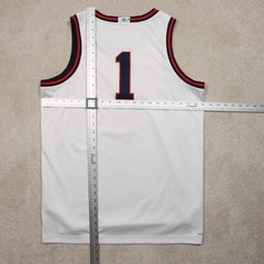 Gonzaga Bulldogs Jersey Men Large White Stitched Basketball #1 Nike Dri Fit Zags