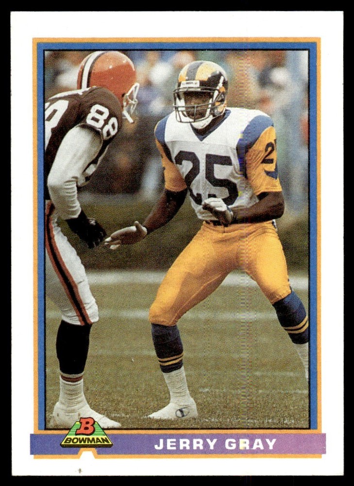 Jerry Gray 1991 Bowman #268 Los Angeles Rams 32326 Football Card