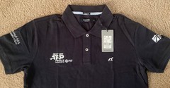 NEW Next Gen ATP FINALS Men’s Navy Black Tennis Polo Shirt LARGE PIF JEDDAH