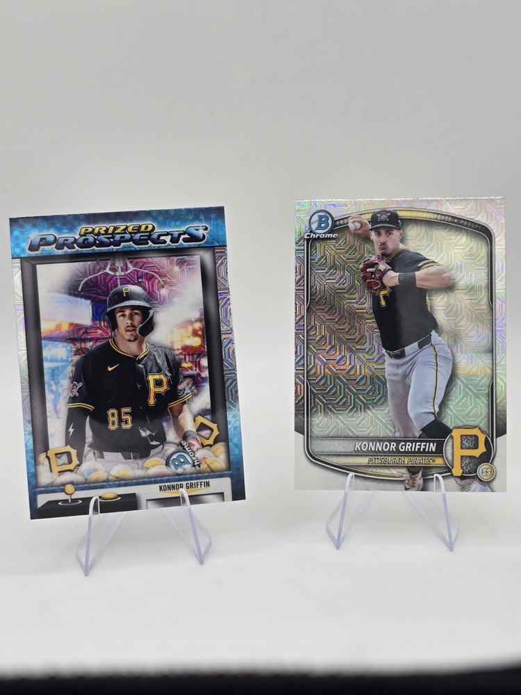 2025 Bowman Chrome Konnor Griffin Lot Mojo Refracter #pp-17 And #BDC-102