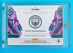 2022-23 Panini Impeccable Manchester City Steve McManaman Canvas Auto 3/3 SP