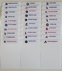 (30) Sports Card Dividers With 30 FREE MLB Team Logo Labels