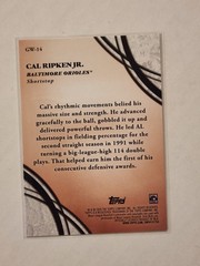 2026 Topps Series 2 Baseball Glove Work GW-14 Cal Ripken Jr. Baltimore Orioles