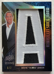 WOW! ALL 6/7 DWAYNE “THE ROCK” JOHNSON UD MOVIE ICONS LETTERMEN “JOE KINGMAN”