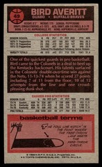 1976-77 Topps Bird Averitt #49 – Buffalo Braves – VG