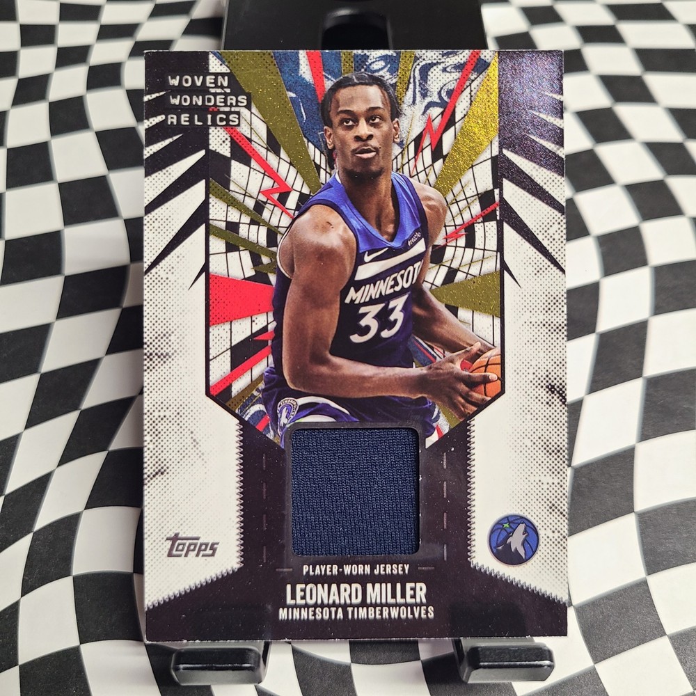 2025-26 Topps – Woven Wonders Relics Leonard Miller #WW-LM (MEM)