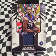 2025-26 Topps – Woven Wonders Relics Leonard Miller #WW-LM (MEM)