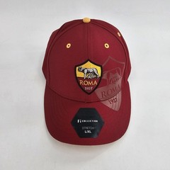 AS Roma 1927 Soccer Team Serie A Fi Collection Mens L/XL Stretch Cap Maroon NEW