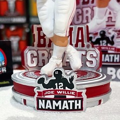 JOE NAMATH Alabama Crimson Tide Football Legend Exclusive NCAA Bobblehead