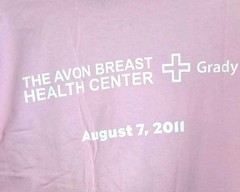 Atlanta Dream Pink Avon Breast Health Center XL Short Sleeve Shirt