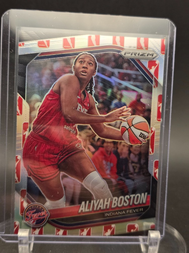 2025 Panini Prizm WNBA – Aliyah Boston #75 WNBA Logo Silver Prizm