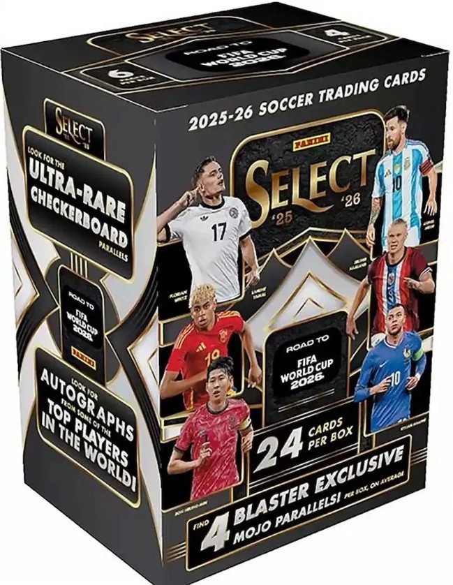 2025-26 Panini Select Road to FIFA World Cup Soccer Factory Sealed Blaster Box