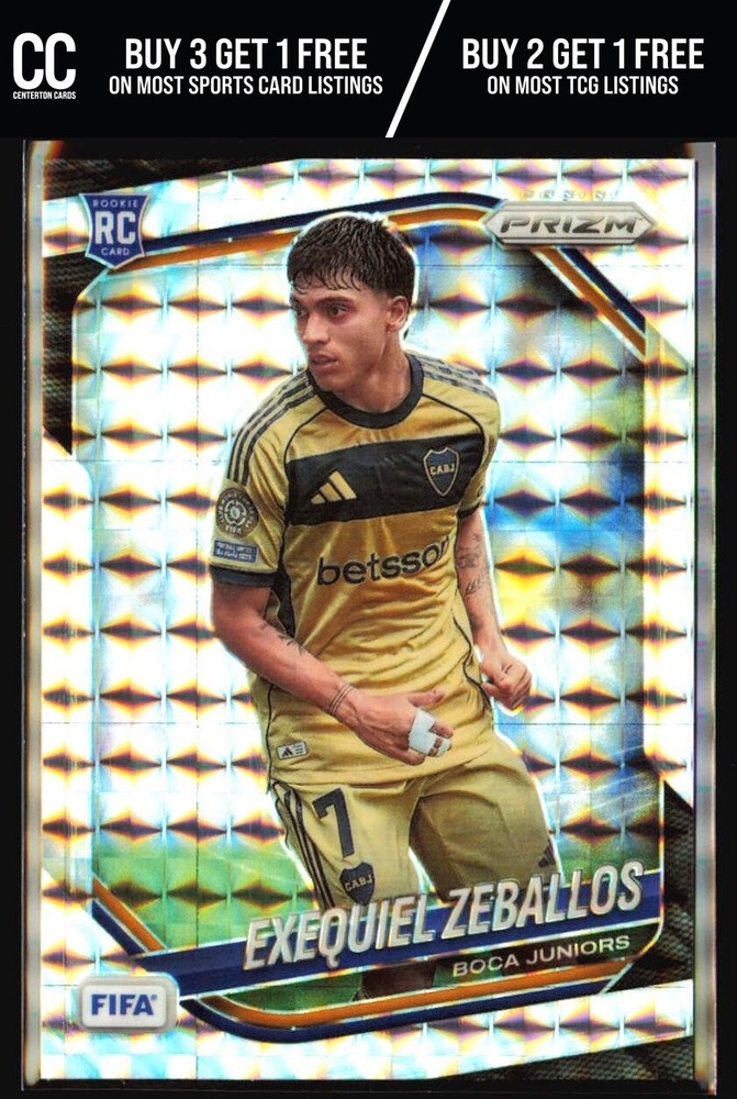 Exequiel Zeballos 2025-26 Panini Prizm FIFA #174 Mosaic Prizms RC Boca Juniors