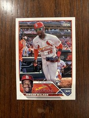 2023 Topps Complete Set #344 Jordan Walker Cardinals Rookie Image Variation RC