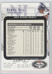 2002 Fleer Box Score Box Score Debuts 201/2002 Bobby Hill #14BSD Rookie RC 0a7