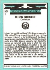 1986 Donruss #1 Kirk Gibson