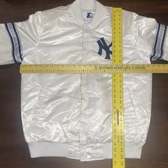 Vintage New York Yankees Starter Power Forward Full Snap Satin Jacket – Large