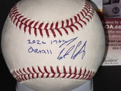 Pete Crow Armstrong Cubs Auto Signed MLB Baseball JSA COA 2020 19th Overall