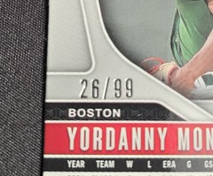 Yordanny Monegro #25 2025 Panini Prizm Red Power Prizms 26/99 Boston Red Sox