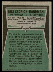 1975 Topps Cedrick Hardman San Francisco 49ers #511 EX (Slight Miscut)
