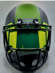 MIRRORED Full Size Football Helmet Visors Comes With Set of Clips DISPLAY ONLY