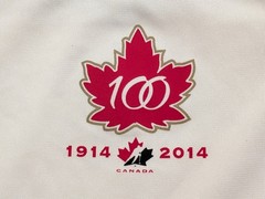 Nike Team Canada Hockey Jersey 100 Year Anniversary 1914-2014 IIHF Men&rsquo;s Medium
