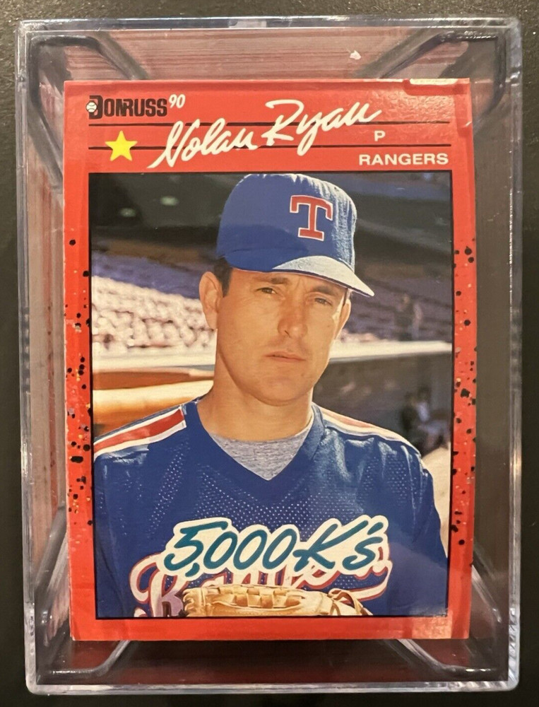 Lot of (98) 1990 DONRUSS #659 NOLAN RYAN HOF 5000K&rsquo;S #665 ERROR BACK