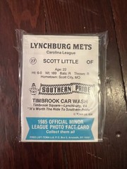 1985 TCMA Lynchburg Mets Team COMPLETE Set 27 cards Elster Abner Cubbage