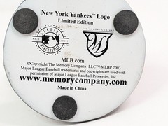 New York Yankees Logo NY Yanks Round 4.5&Prime; x 3.5&Prime; Genuine MLB Merch 2003 Vintage