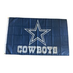 Dallas Cowboys 3×5 ft Flag / Banner NFL Fan Cave/Bar Navy, Silver & White NEW