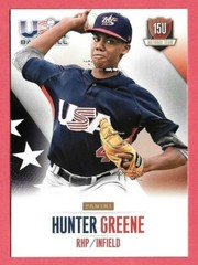 2014 Hunter Greene Panini USA Baseball Rookie – Cincinnati Reds