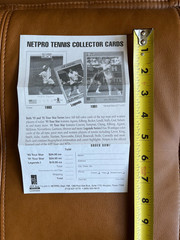 NETPRO Tennis Card Original Order Sheets 1990&rsquo;s (2 Promo Cards Included)