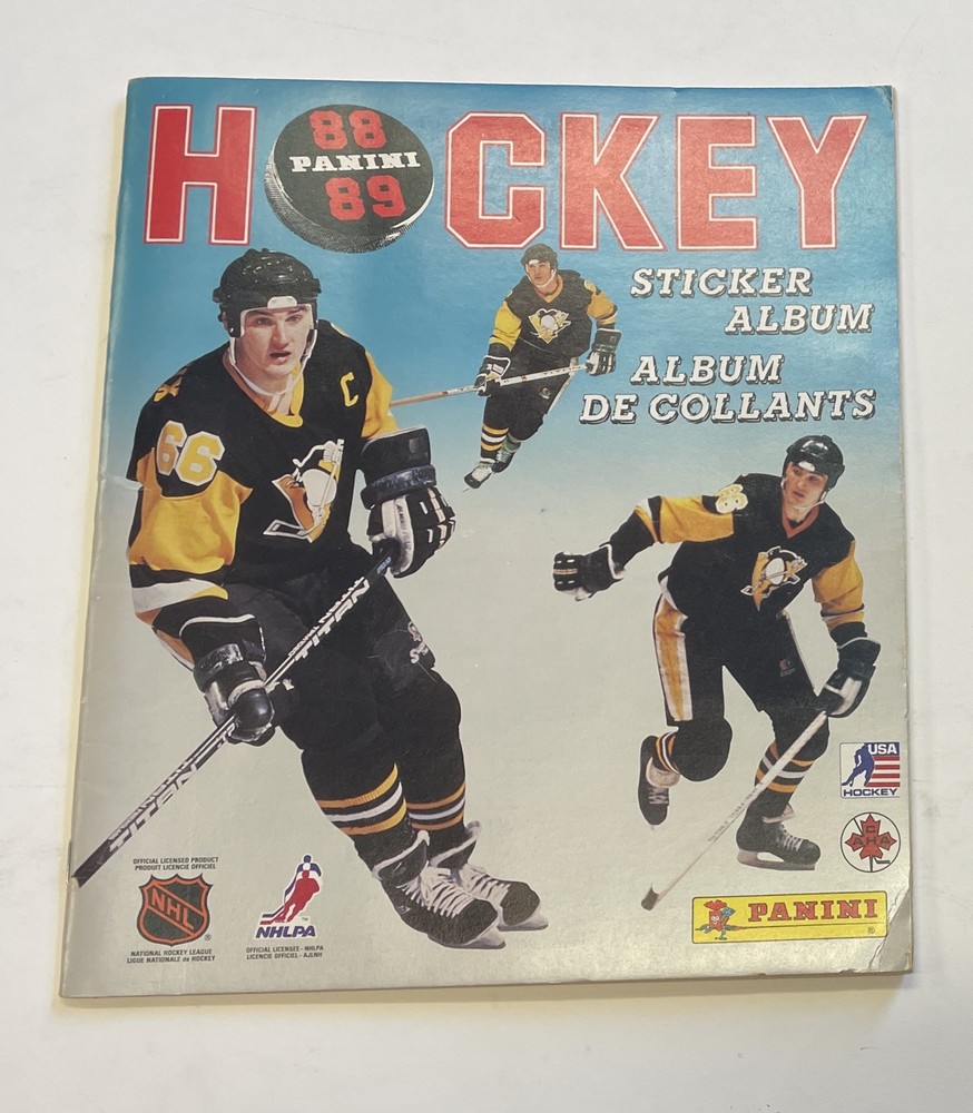 1988-89 Panini Hockey Stickers Complete Set in the Album
